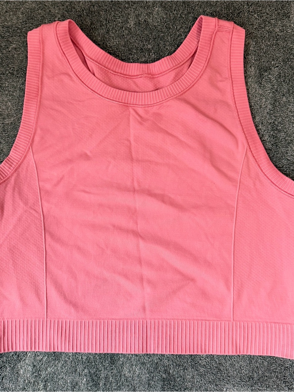 Old Navy Pink Ribbed Crop Tank
